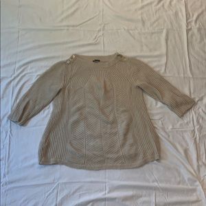 Tan Ann Taylor Sweater — Medium